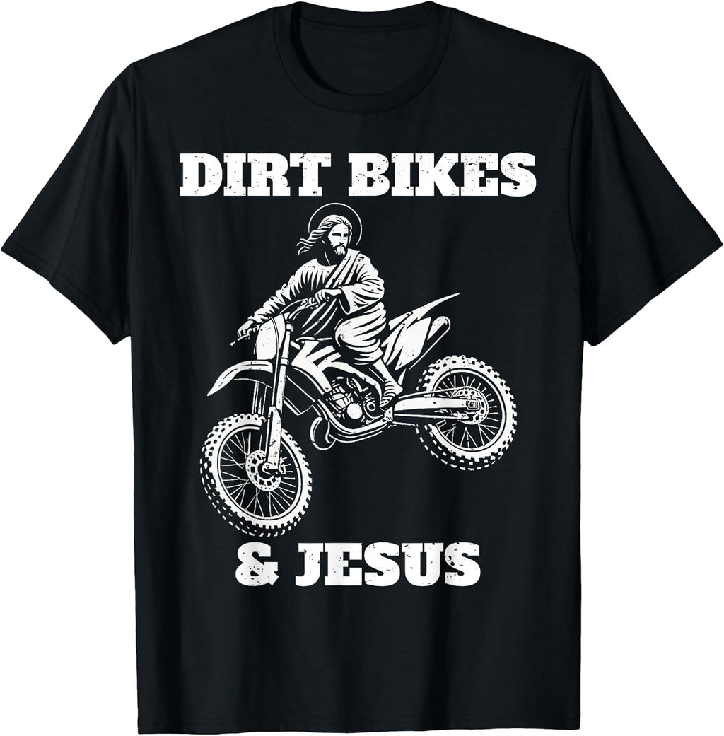 Funny jesus christ christian dirt bike motocross