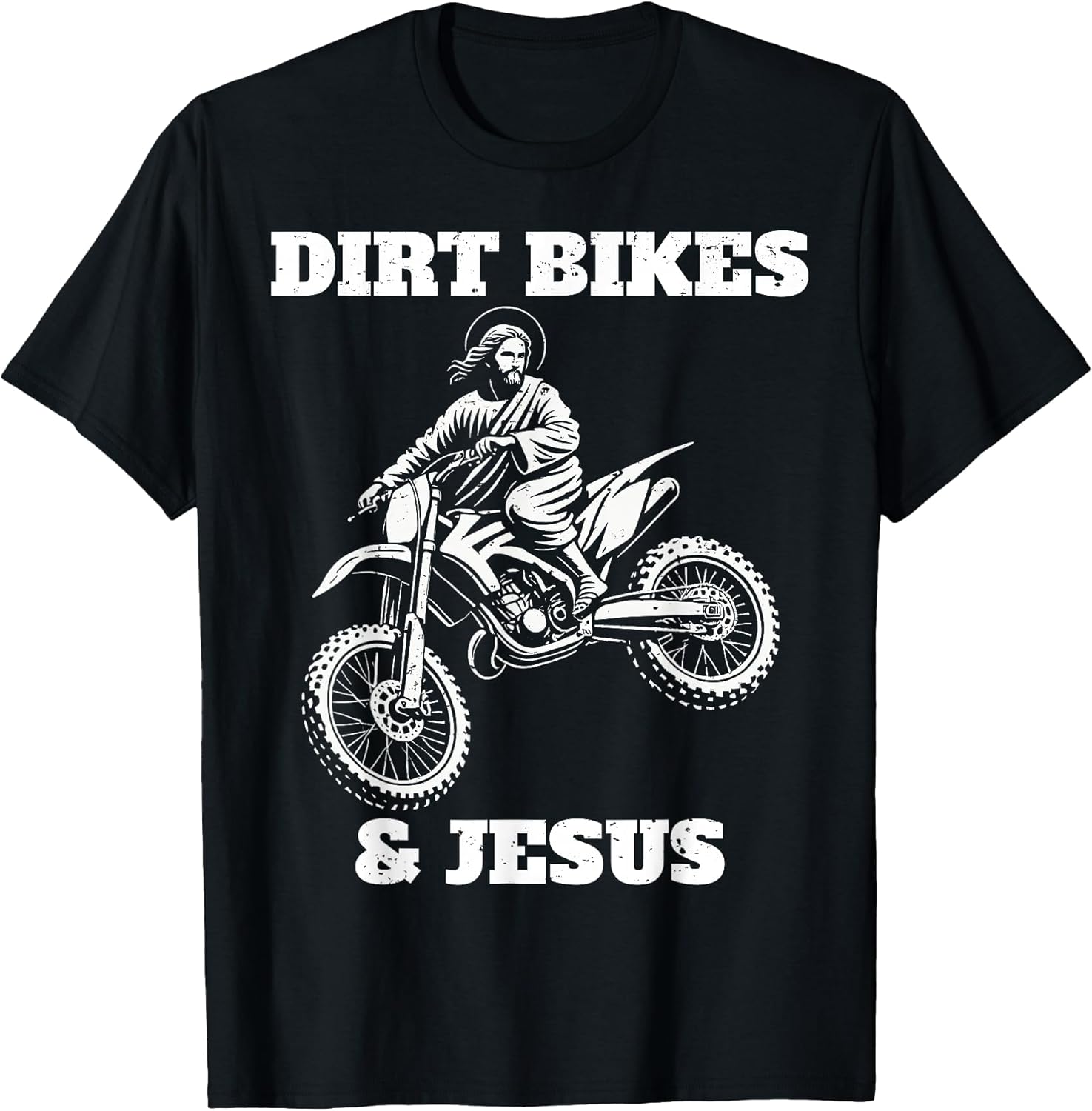 Funny jesus christ christian dirt bike motocross