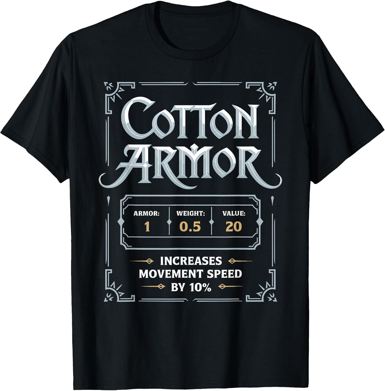 RPG Geek PC Game MMORPG Costume Roleplay Gaming Cotton Armor T-Shirt
