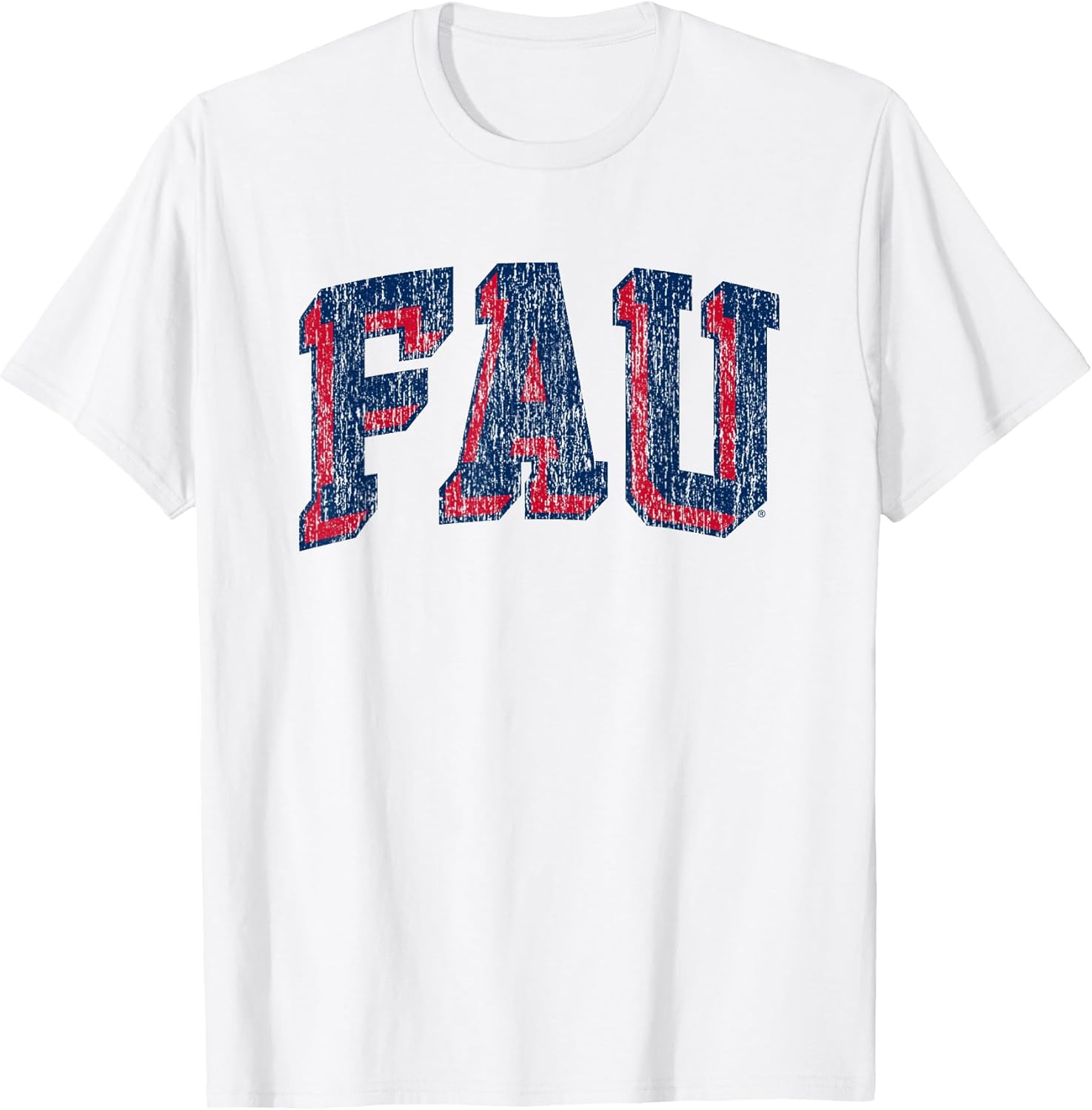 Florida Atlantic Owls Retro Arch Block T-Shirt Small