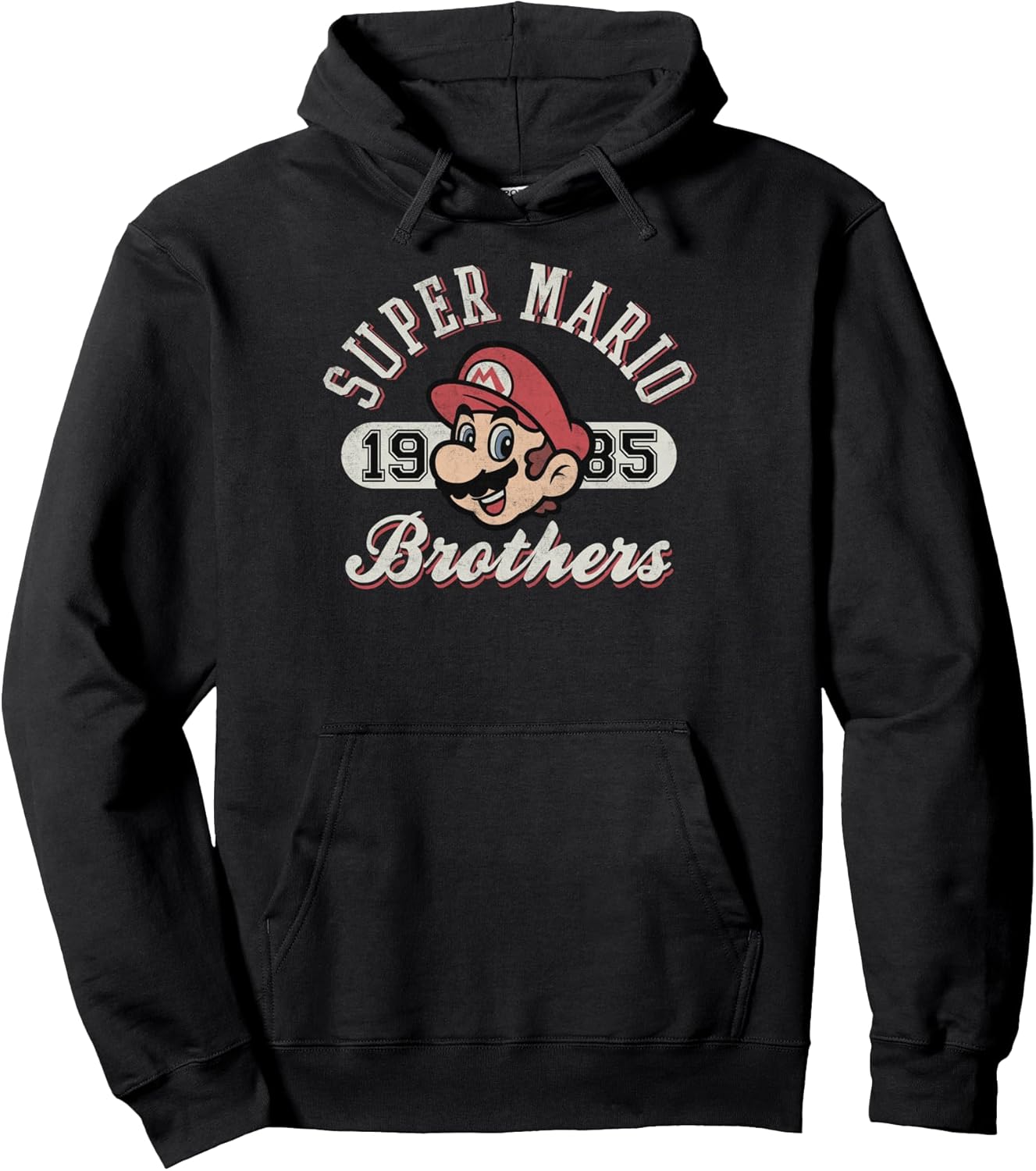 Bros 1985 Face Vintage Logo Graphic Pullover Hoodie