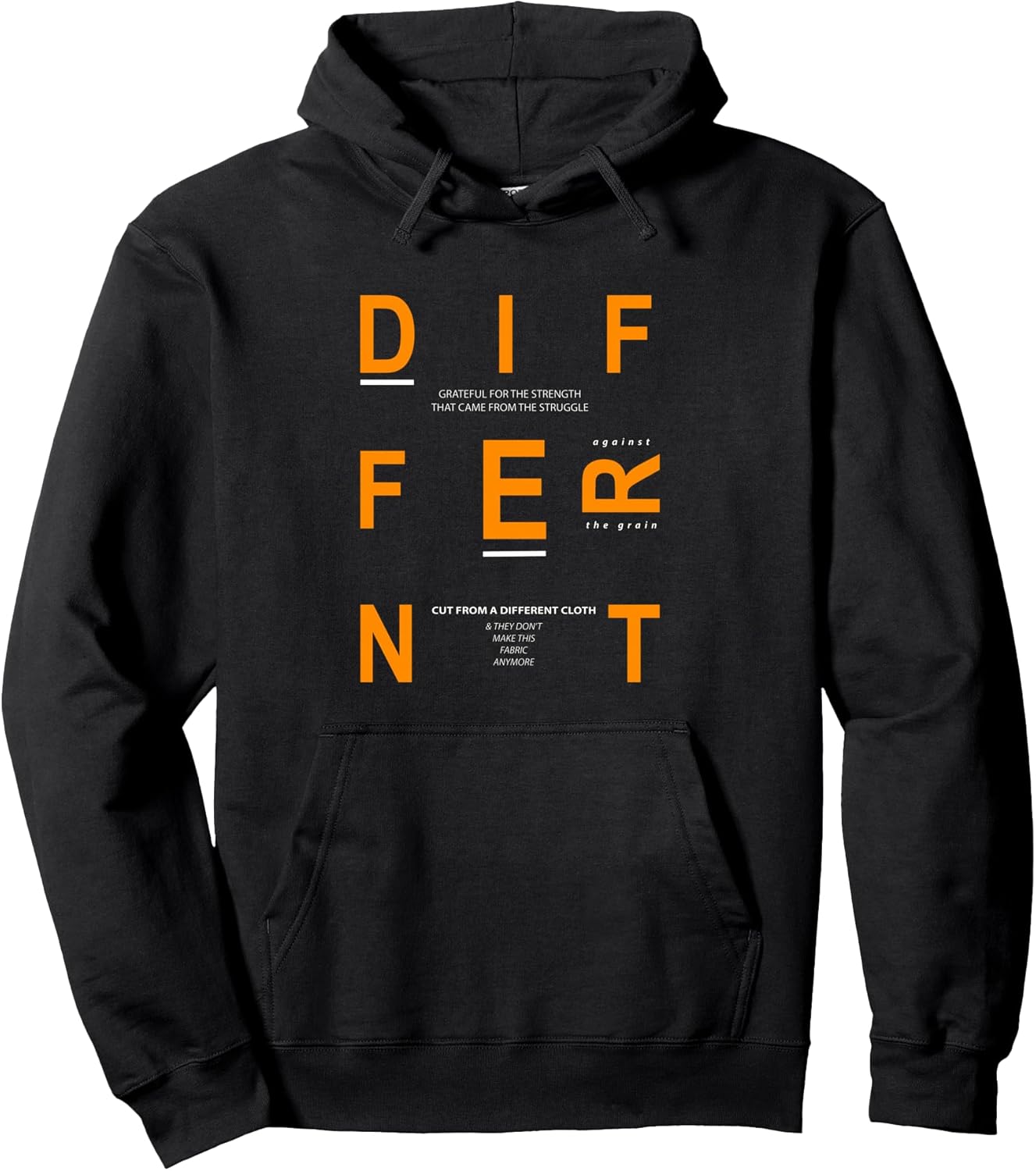 Orange Different Orange Graphic Pullover Hoodie