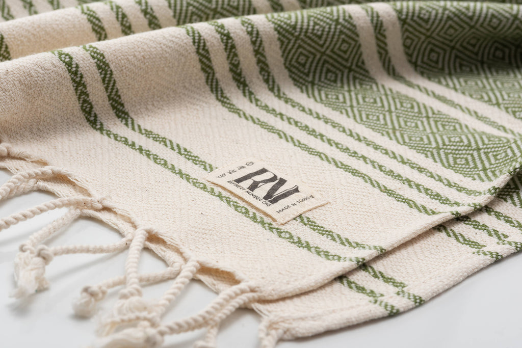 Ottoman Diamond Weave Turkish Peshtemal Beach Bath Gym Towel