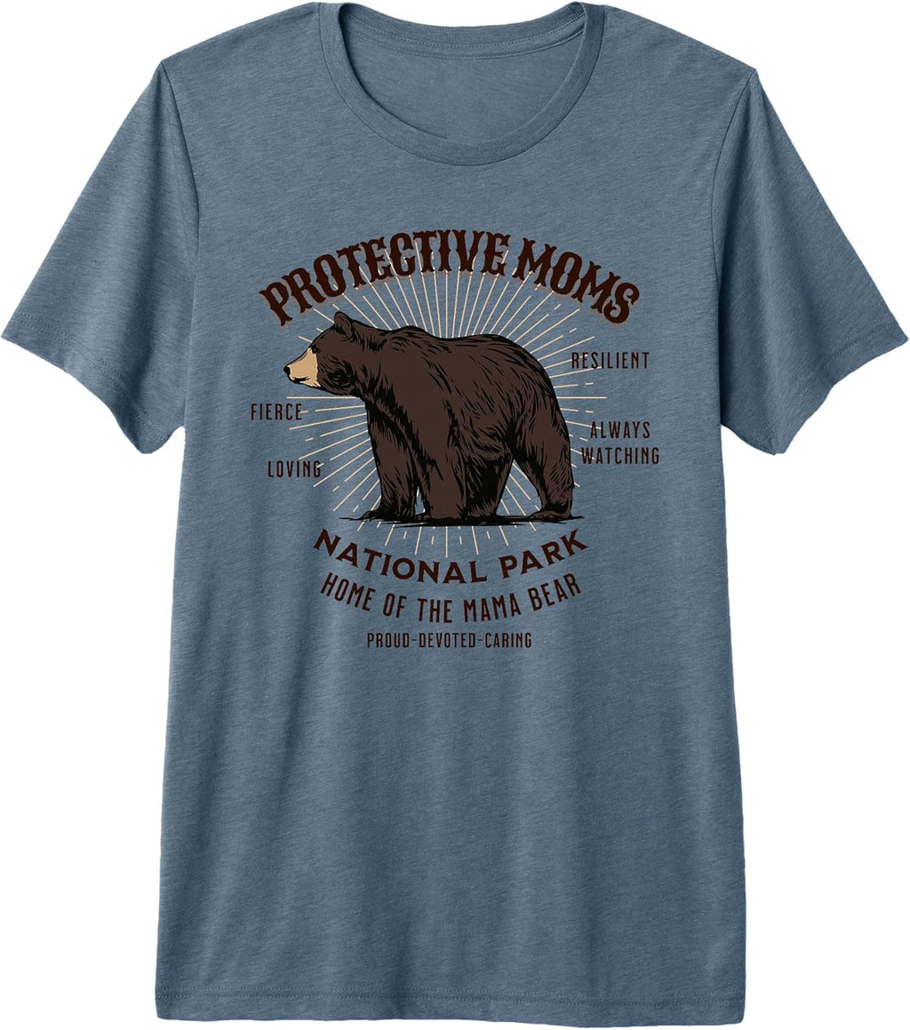 Black Bear Mom Illustration