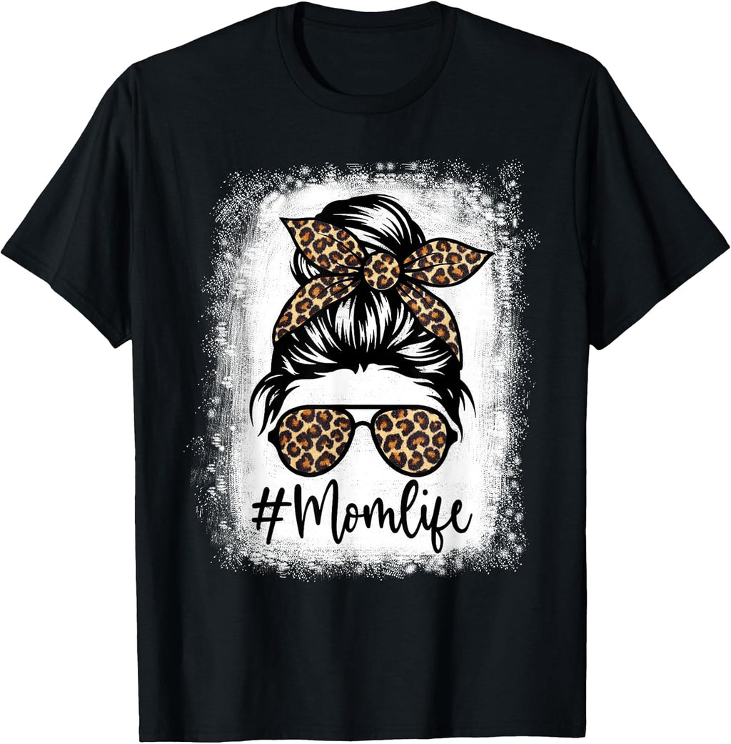 Bleached Mom life Tees gift Mother's Day