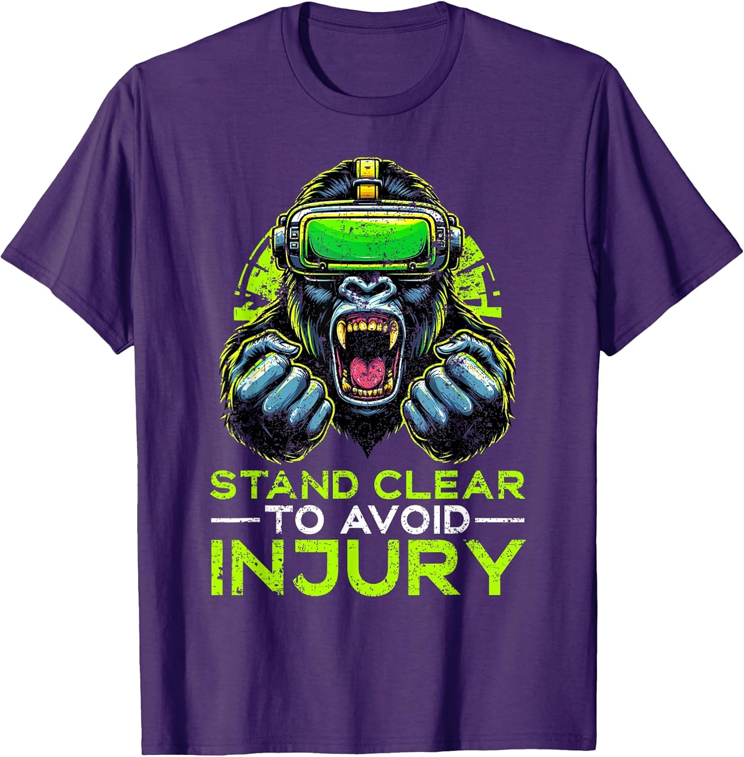 Gorilla VR Gamer Virtual Reality Headset Monkeys T-Shirt