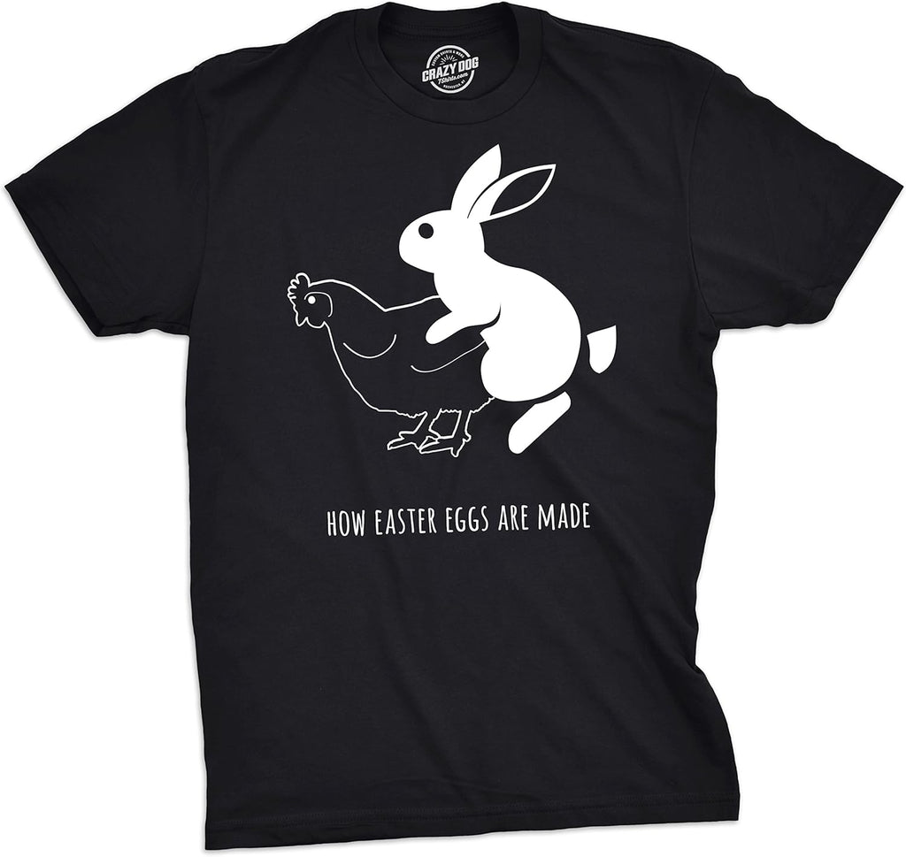 Mens Easter Bunny T Shirts Funny Bunny Tees for Guys Easter Tees for Men