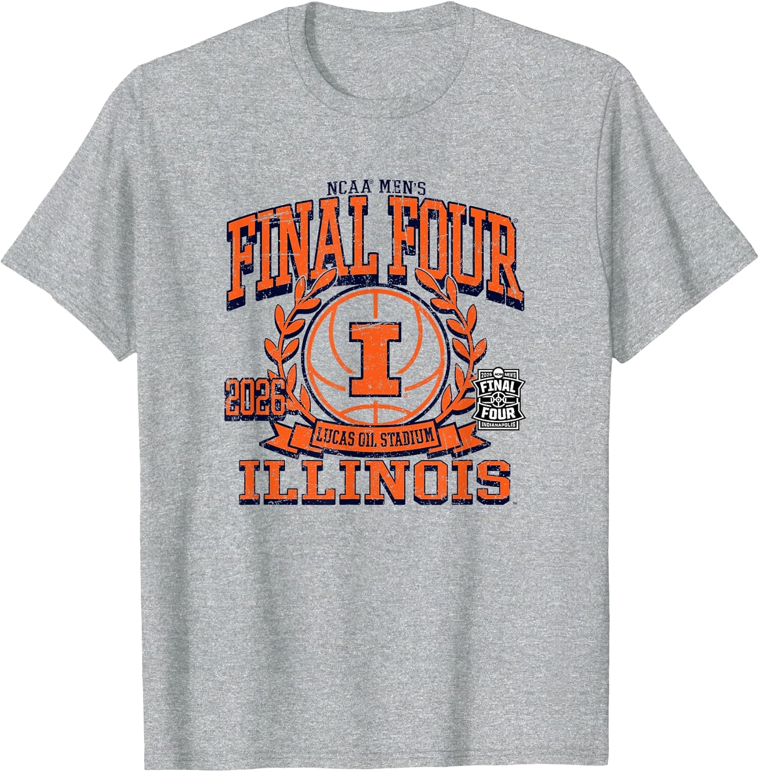 Illinois Illini Final Four 2026 Men's Basketball Retro T-Shirt