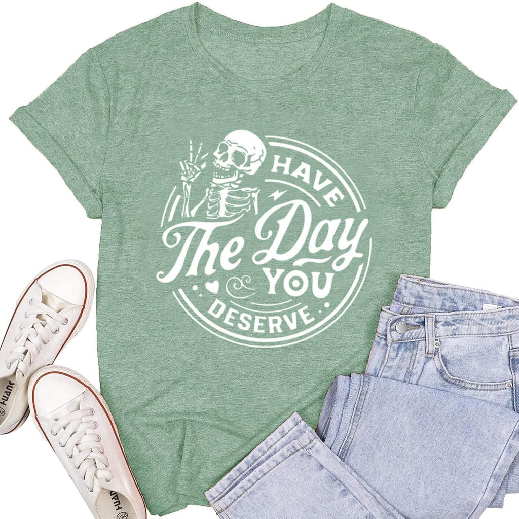 Women Novelty Shirt I Like Murder Shows Friends Horror Tee Maybe 3 People Funny Skull Graphic Casual Halloween Athletic Tops