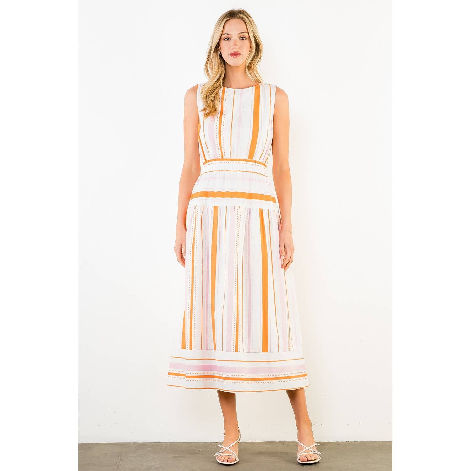 Sleeveless Striped Dress