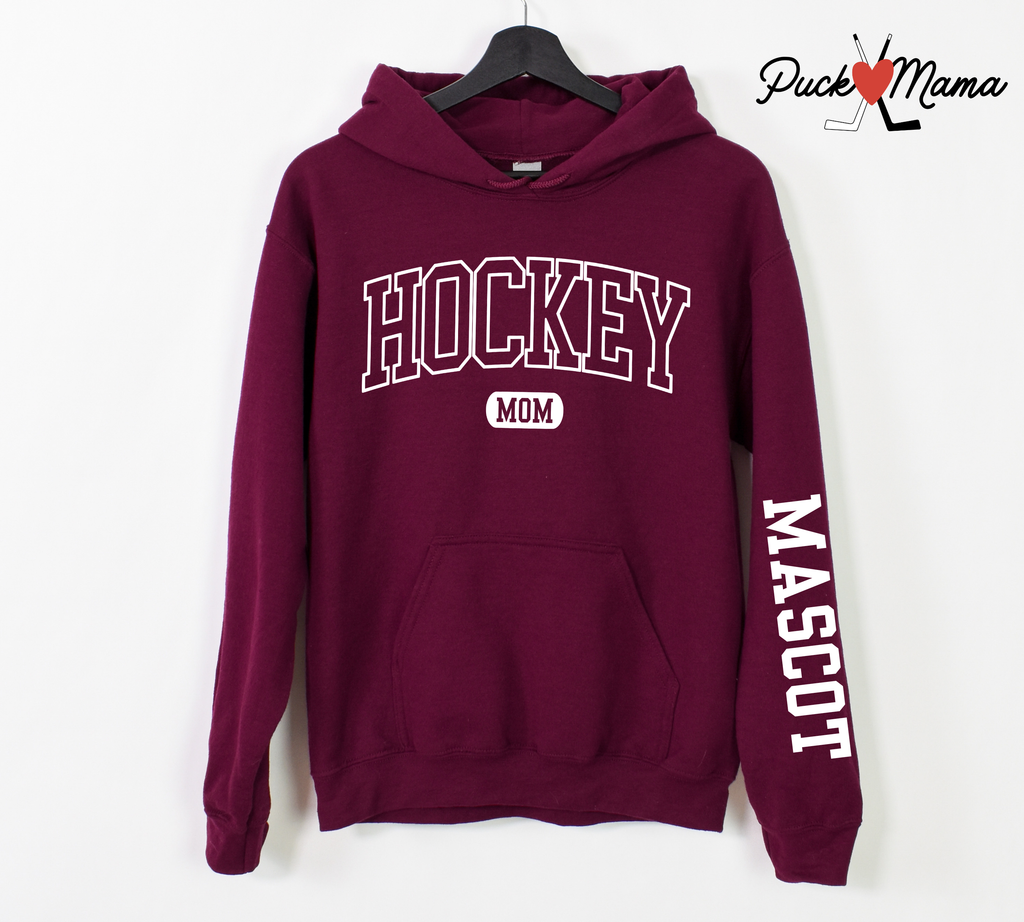 Custom Hockey Mom Hooded Sweatshirt – Personalized Name & Role