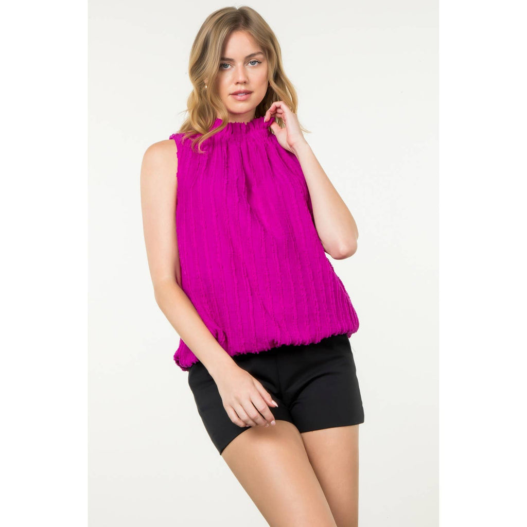 Fringe Detail Sleeveless Top