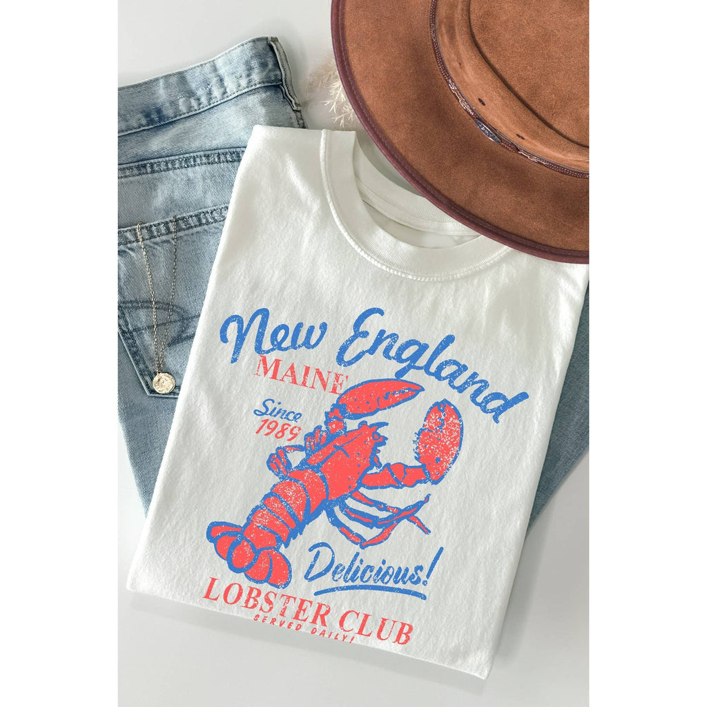 New England Lobster Club Short Sleeve T Shirt