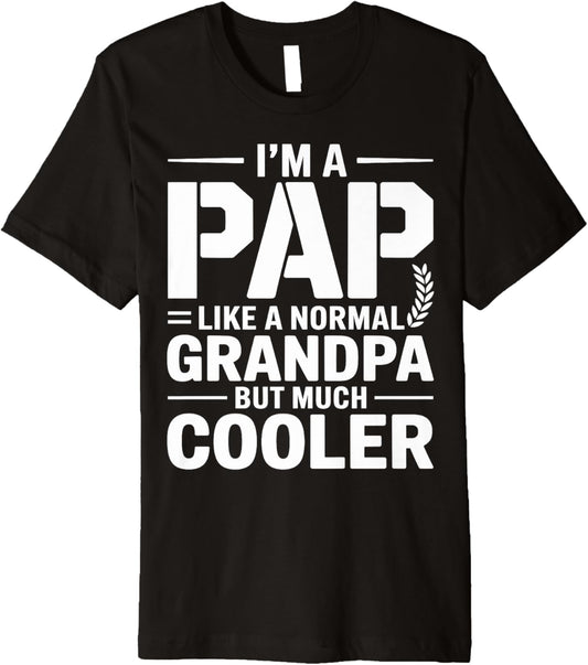 Mens Pap Like a Grandpa Only Cooler Southern Grandfather Premium