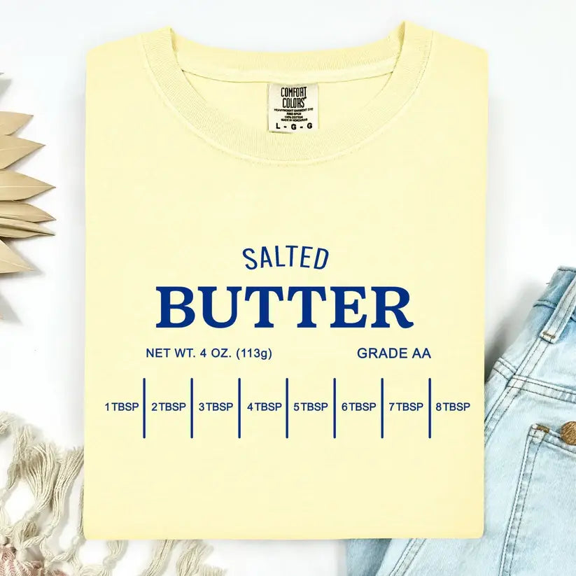 Salted Butter Comfort Colors T-Shirt Vintage Trending