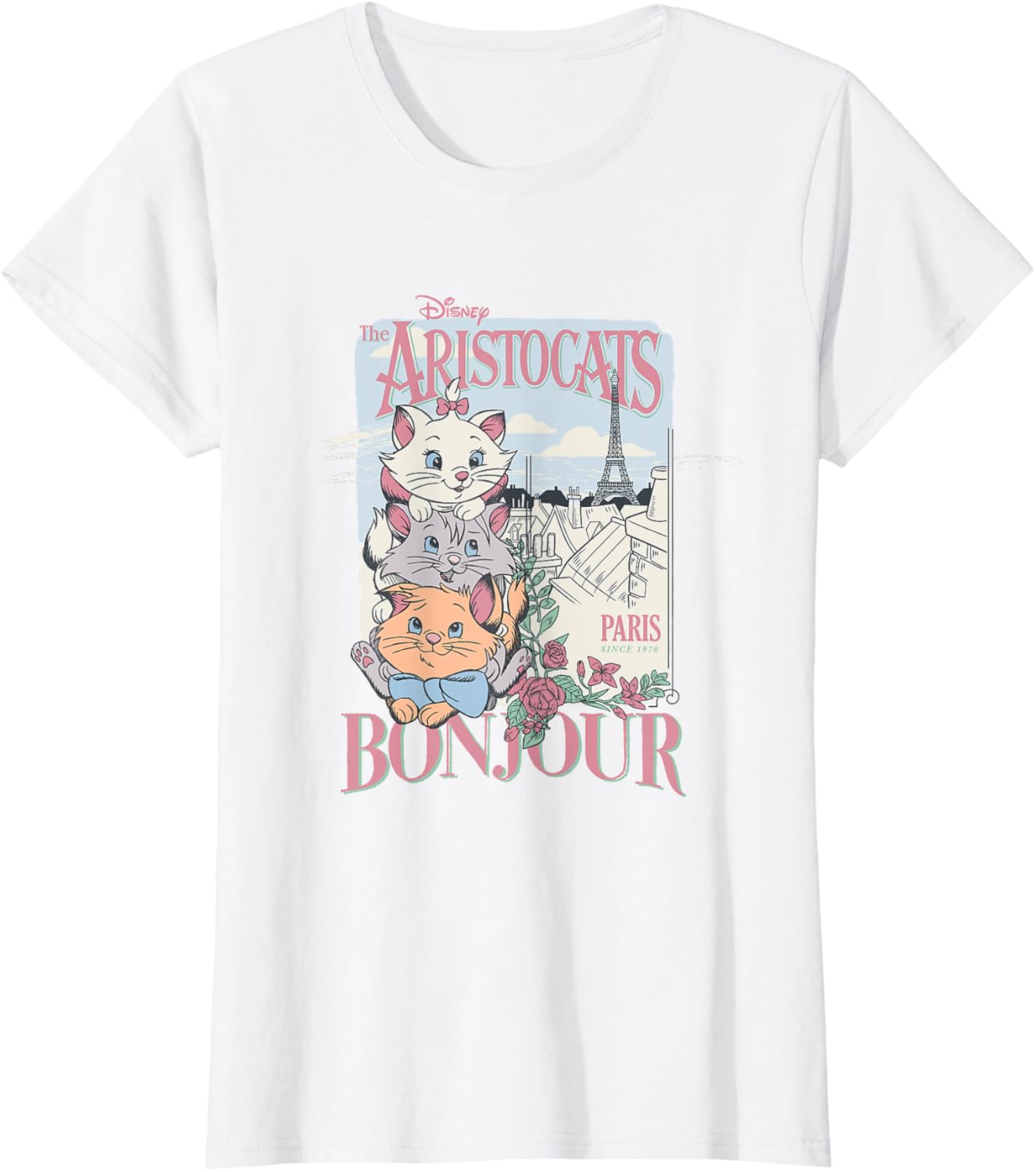 The Aristocats Bonjour Paris Since 1979 Vintage Ad T-Shirt