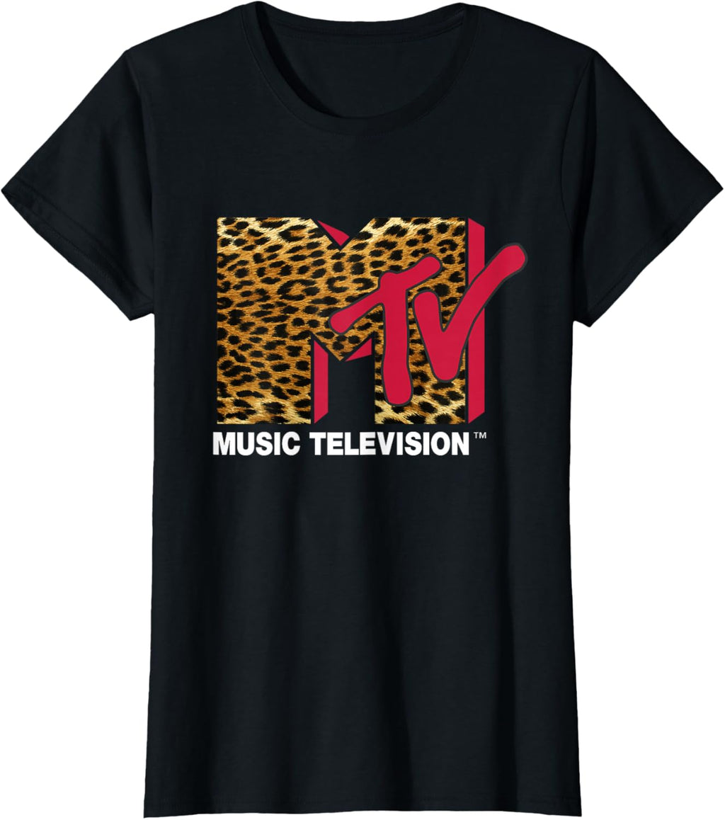 Leopard Print Logo T-Shirt