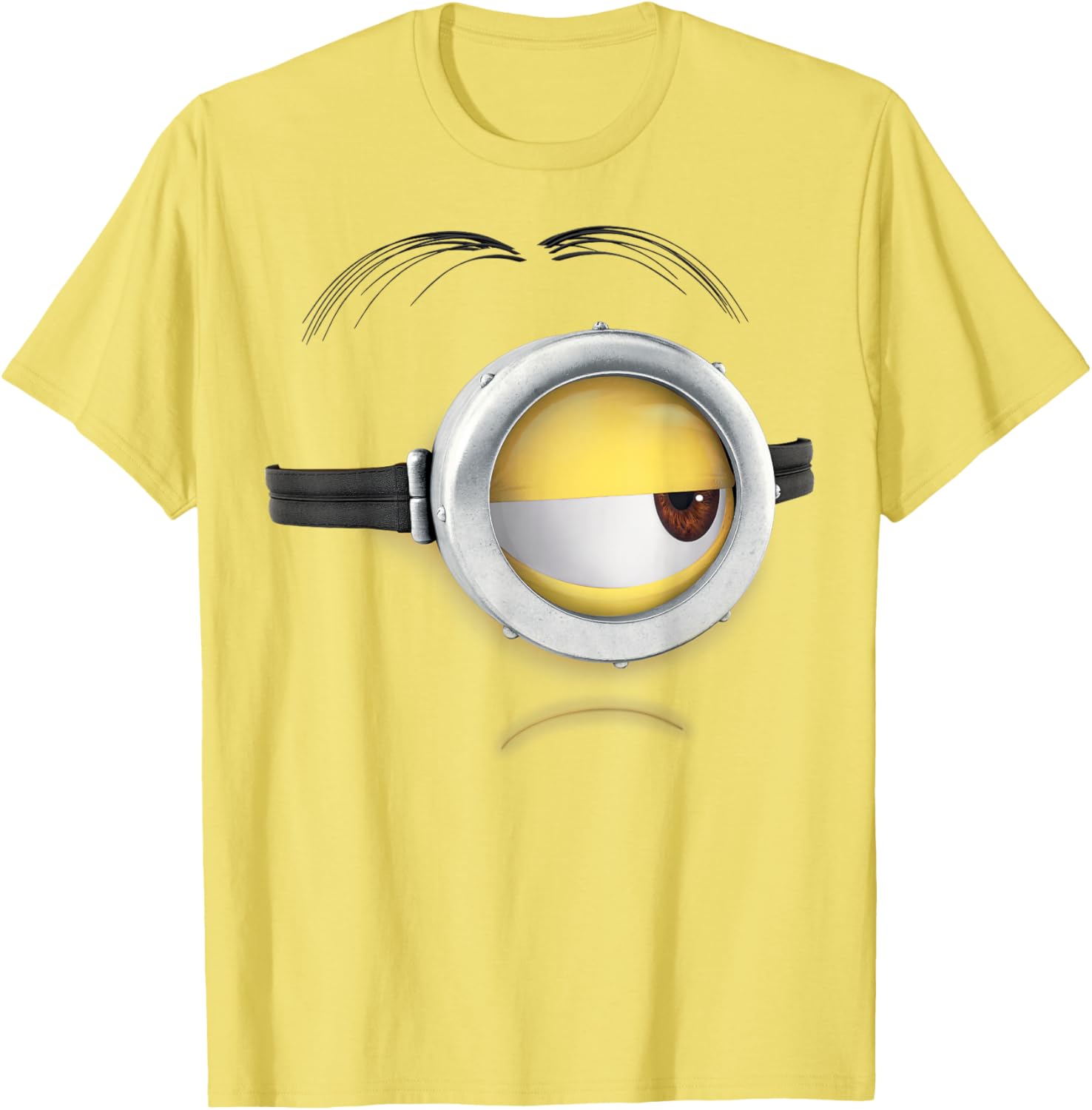 Minions Stuart Frown Face Graphic T-Shirt T-Shirt