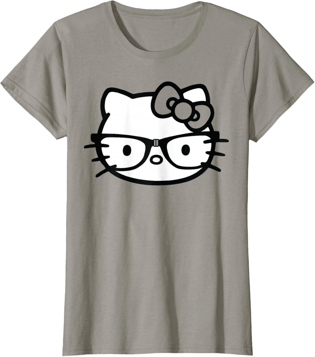 Black and White Nerd Glasses Short Sleeve T-Shirt