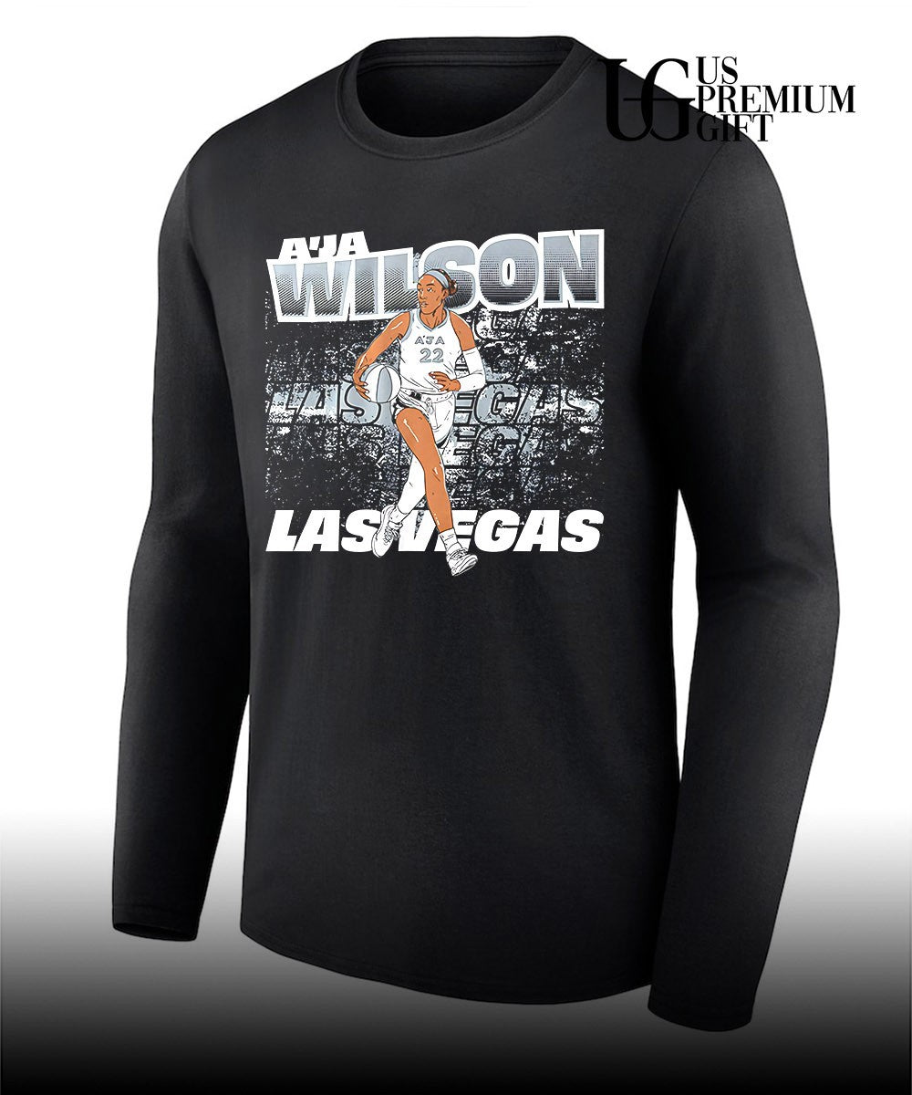 A’ja Wilson Las Vegas Aces WNBA Street Ball shirt