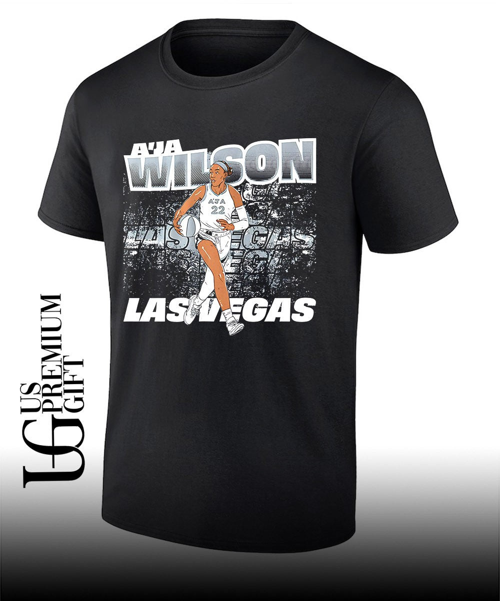A’ja Wilson Las Vegas Aces WNBA Street Ball shirt