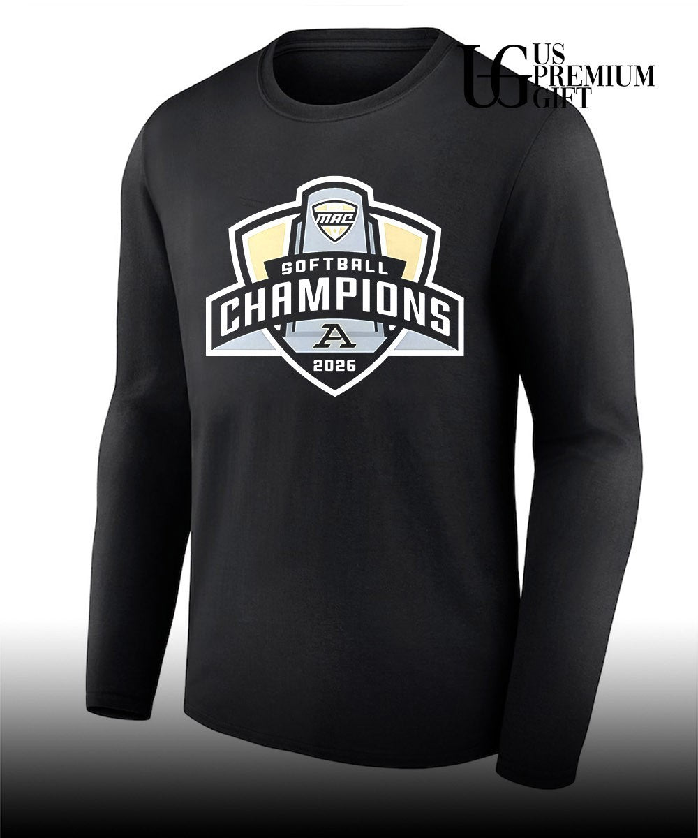 Akron Zips 2026 MAC Softball Tournament Champions Locker Room shirt
