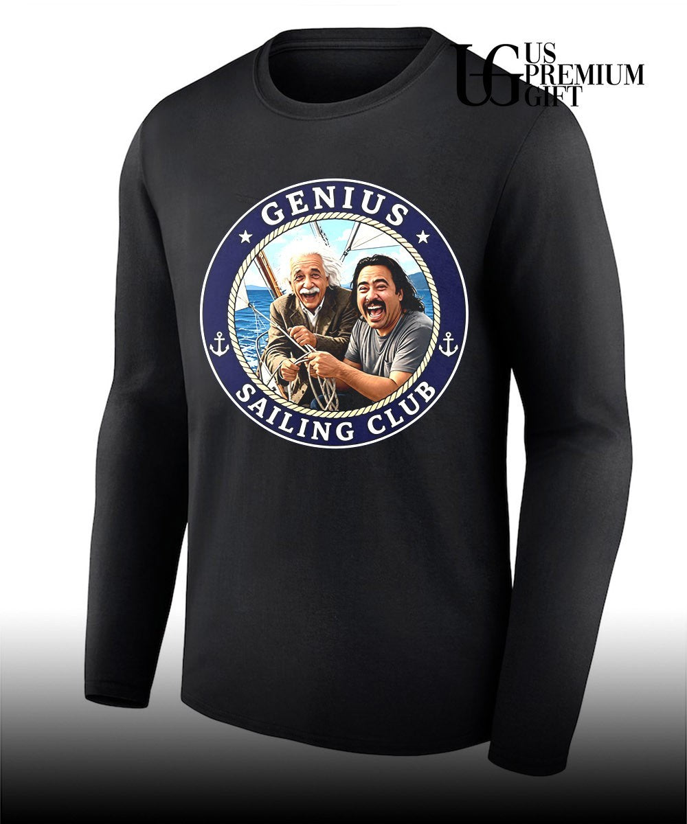 Albert Einstein and friend Genius Sailing Club shirt