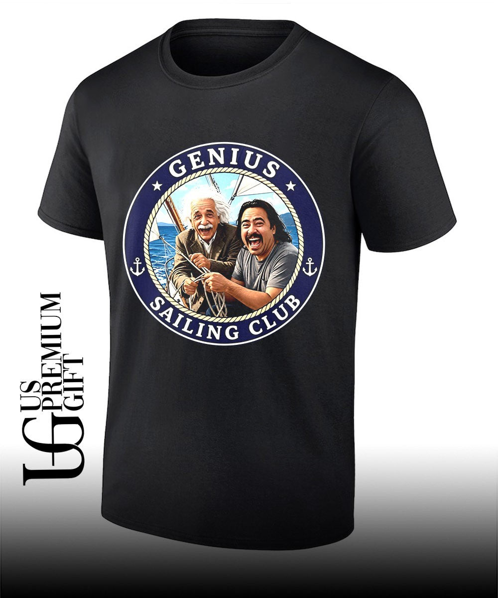 Albert Einstein and friend Genius Sailing Club shirt