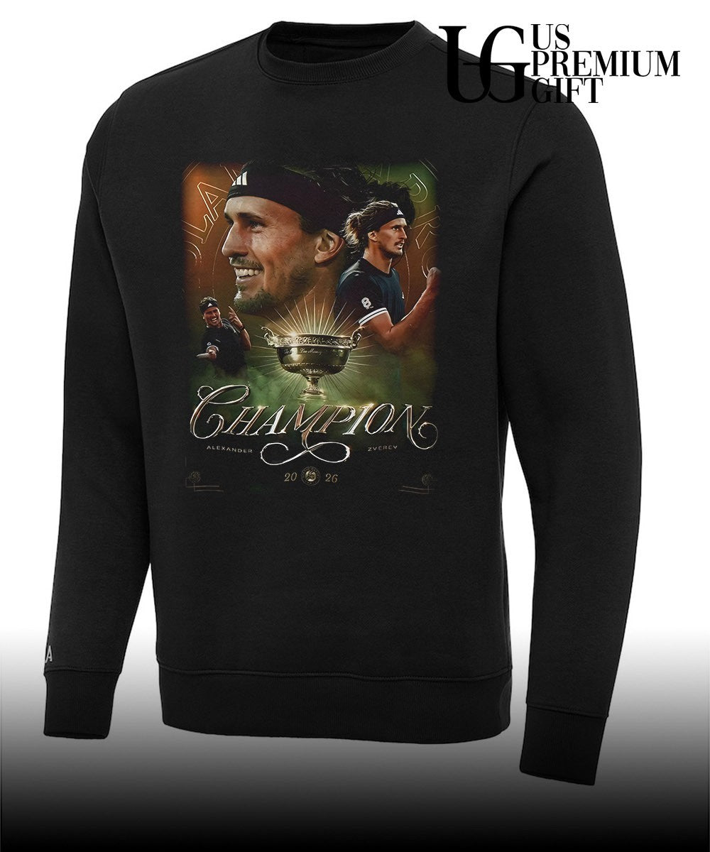 Alexander Zverev 2026 Roland Garros Champions T-shirt