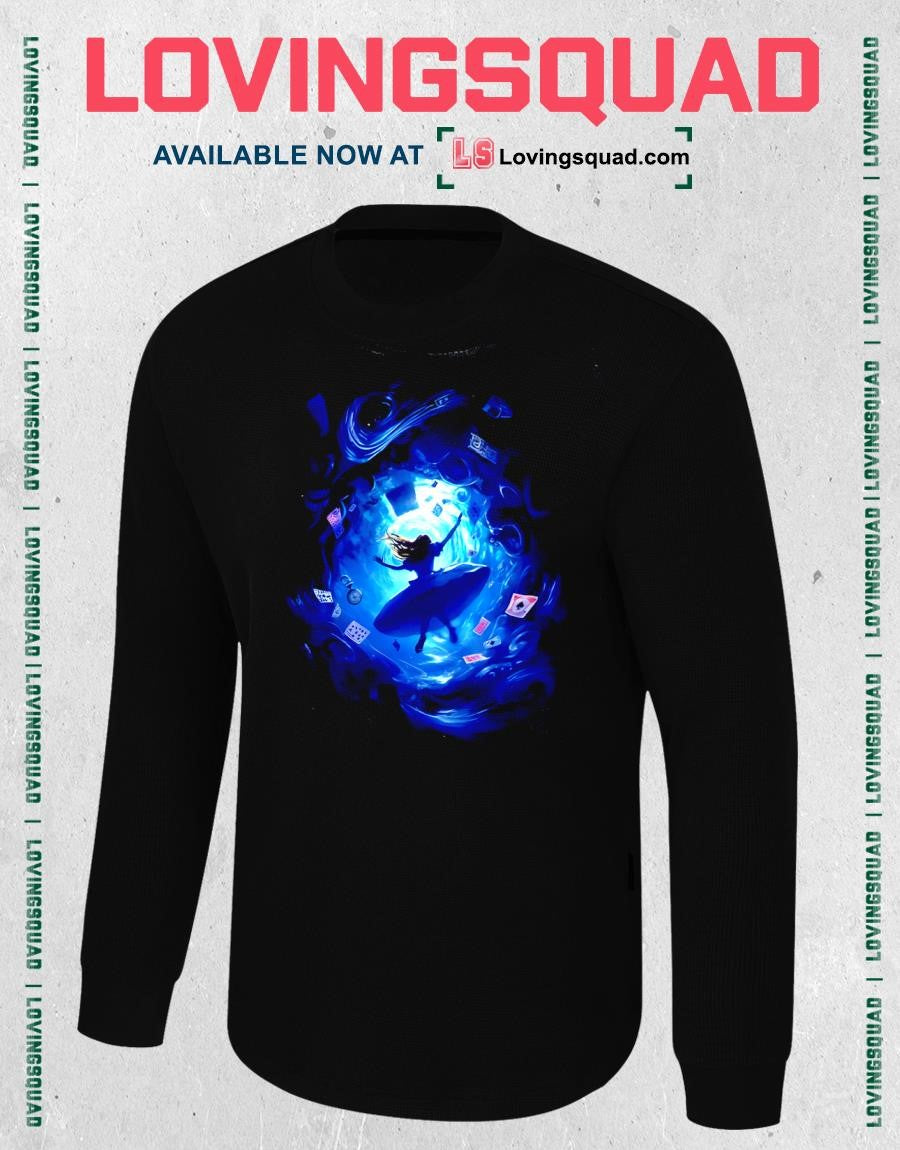 Alice in Wonderland Falling Down Rabbit Hole Surreal Shirt