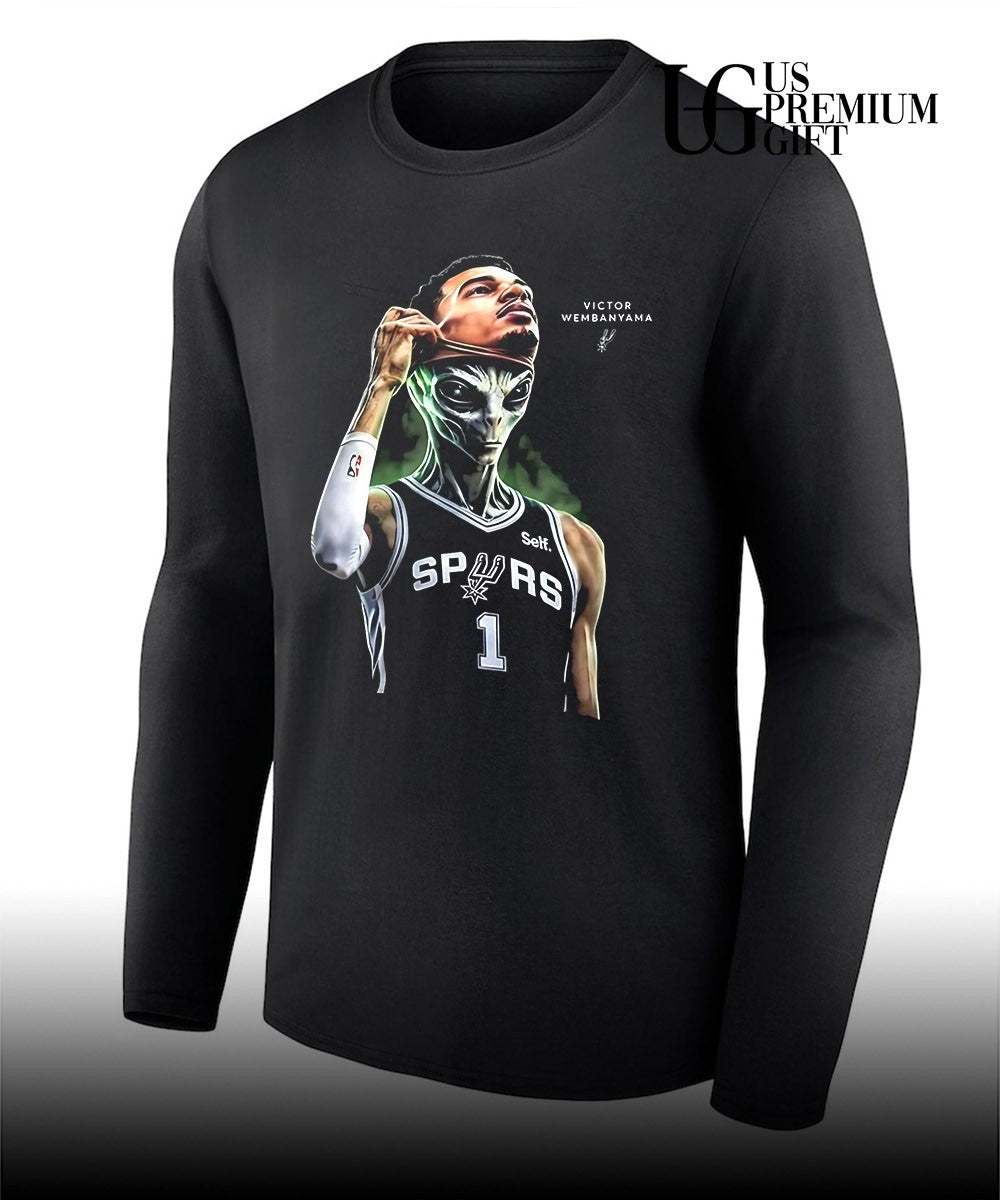 Alien Takeover mask Victor Wembanyama San Antonio Spurs NBA 2026 shirt