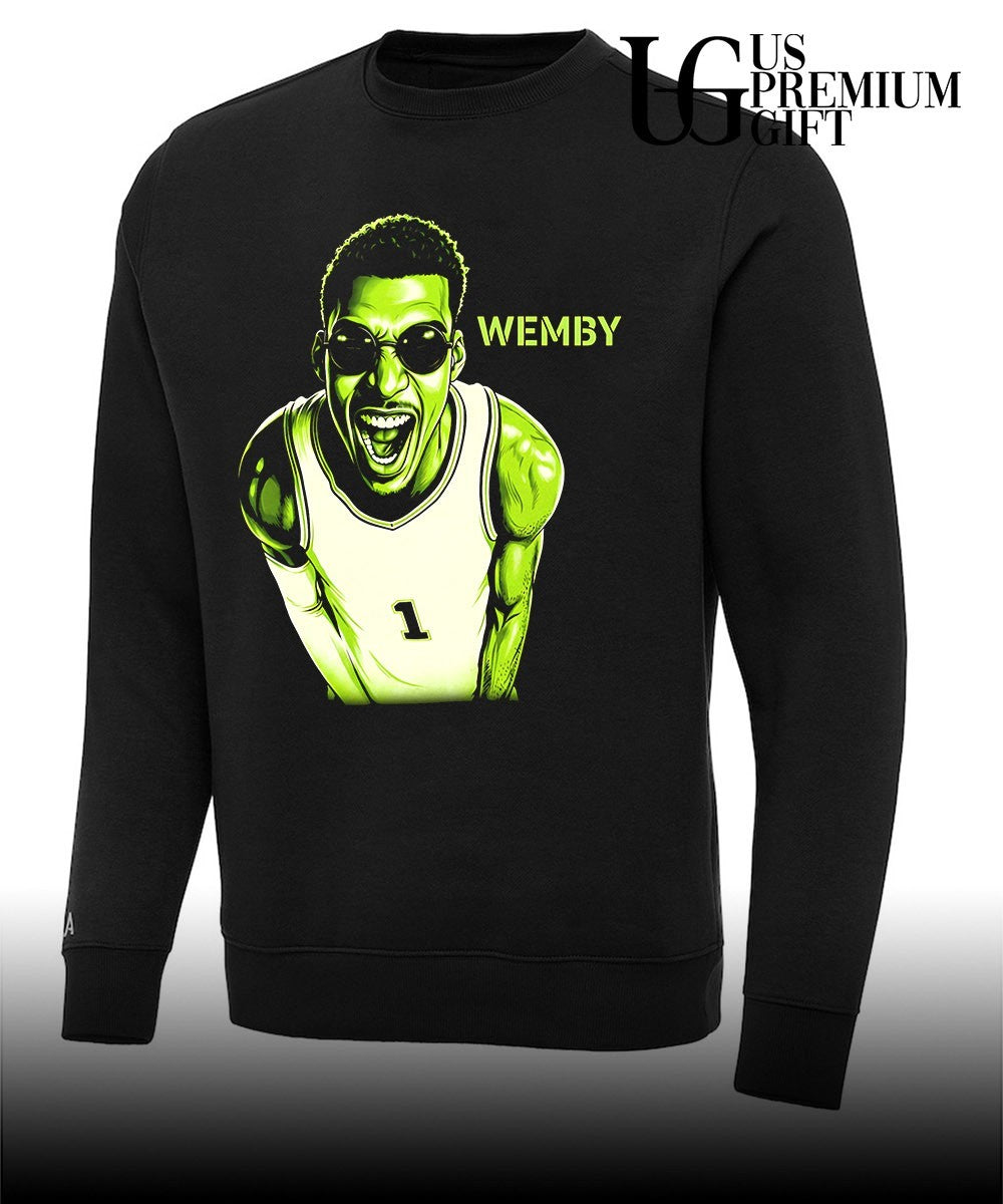 Alien Victor Wembanyama scream San Antonio Spurs NBA Champions 2026 shirt
