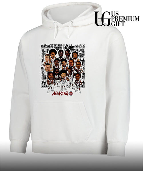 All Dawg Detroit Pistons basketball Playoffs 2026 caricature shirt