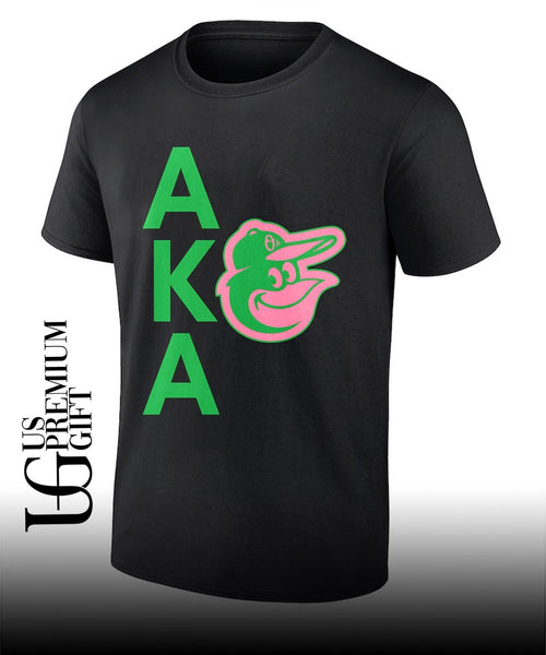 Alpha Kappa Alpha Baltimore Orioles logo shirt