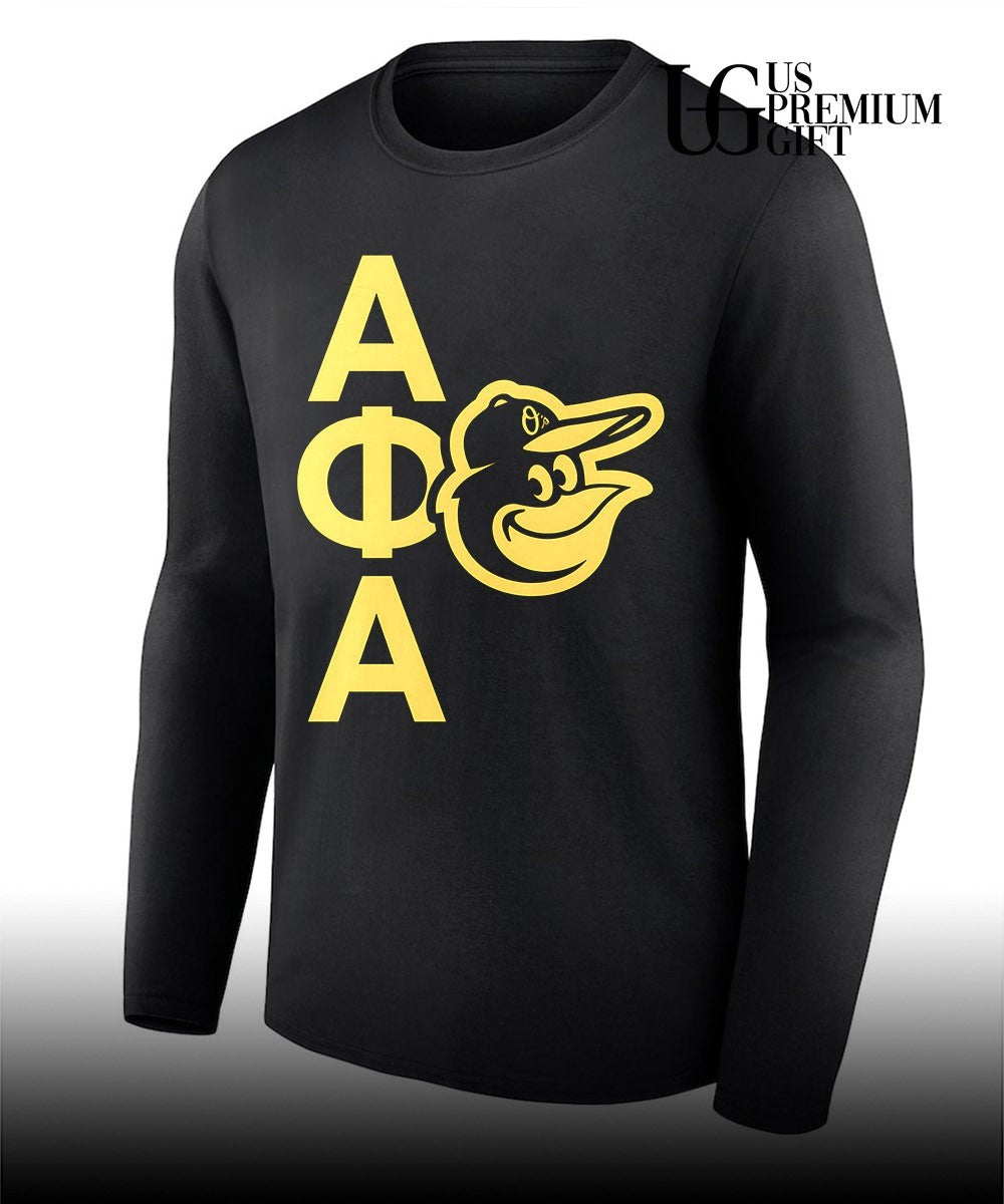 Alpha Phi Alpha Baltimore Orioles logo shirt