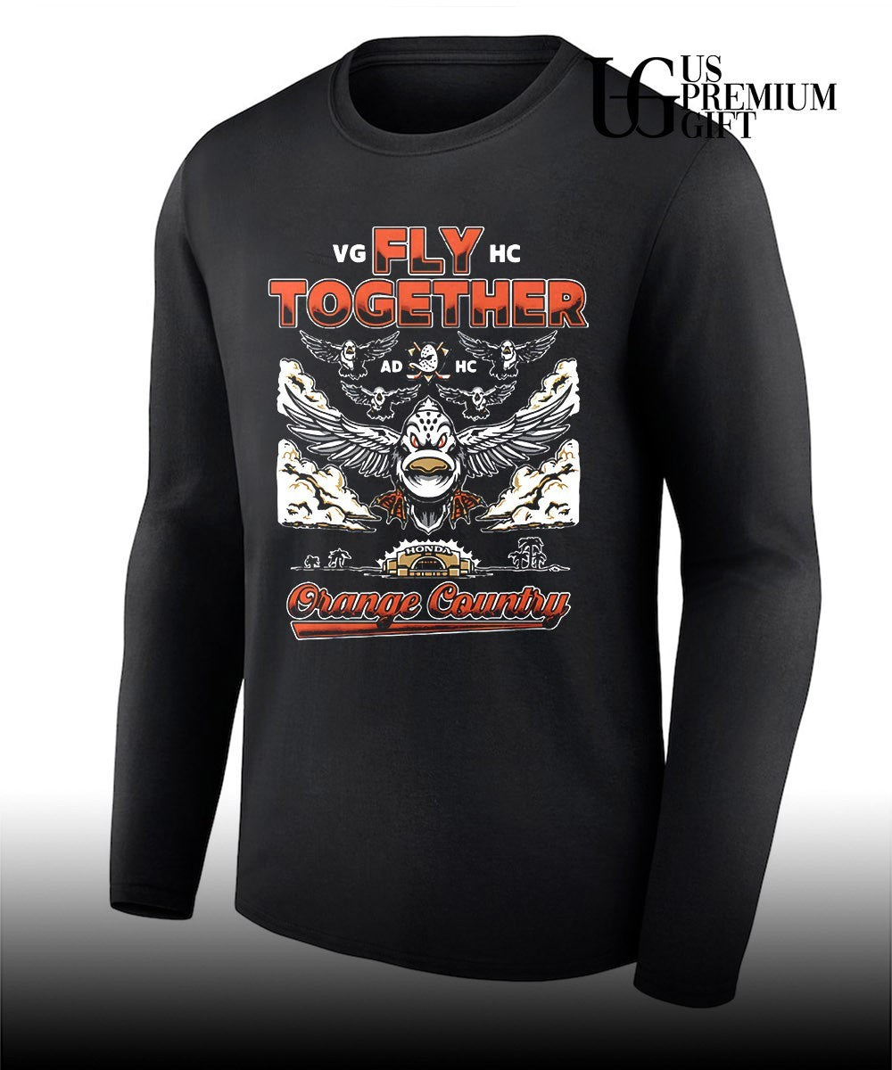Anaheim Ducks Fly Together Formation Orange County 2026 shirt