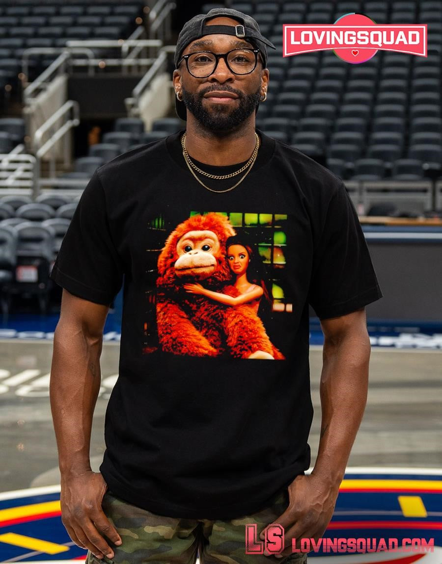 Ape Holding Doll Funny Internet Meme Shirt