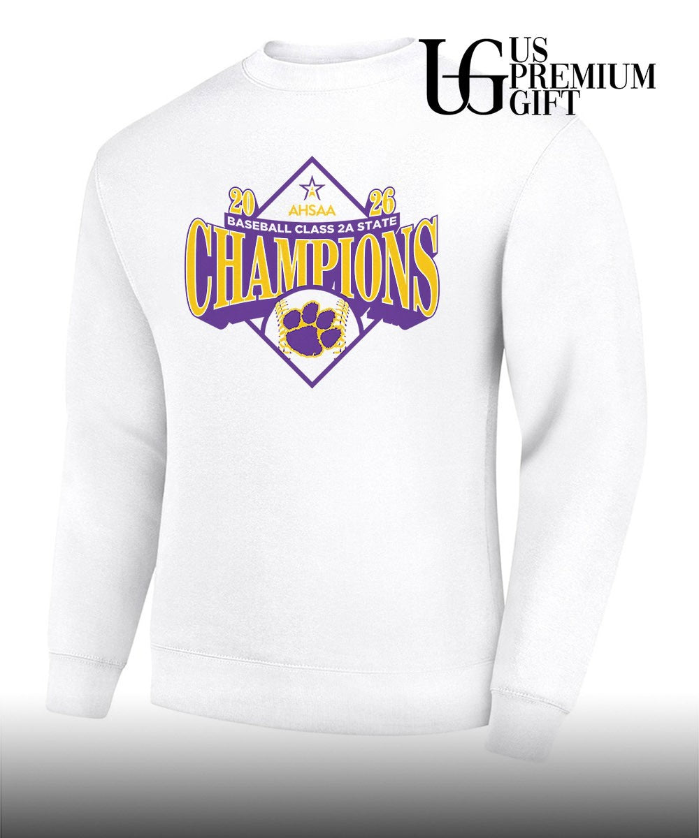 Ariton Purple Cats 2026 AHSAA baseball class 2A State Champions T-shirt