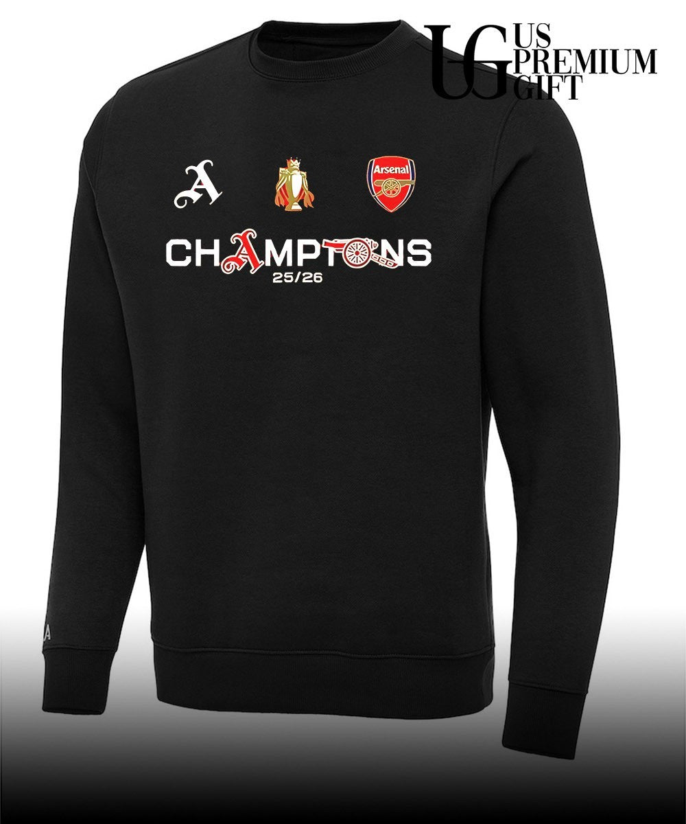 Arsenal FC Premier League Champions 2026 logo shirt