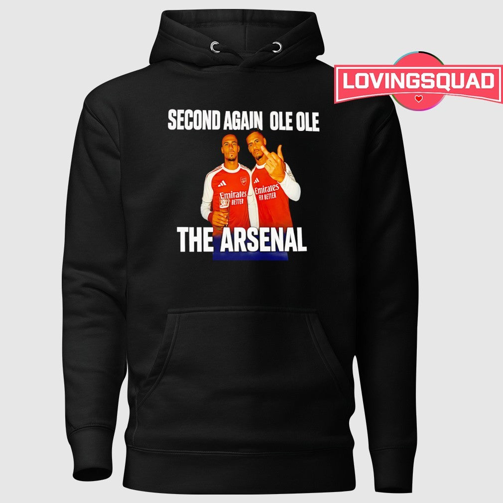 Arsenal FC Second Again Ole Ole Funny Football Fan shirt