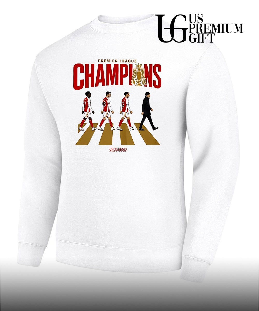 Arsenal Premier League Champions 2025-2026 abbey road shirt