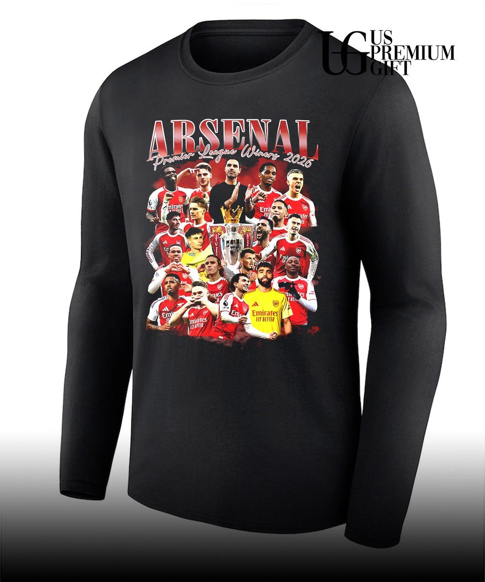 Arsenal Premier League Winners 2025- 2026 graphic shirt