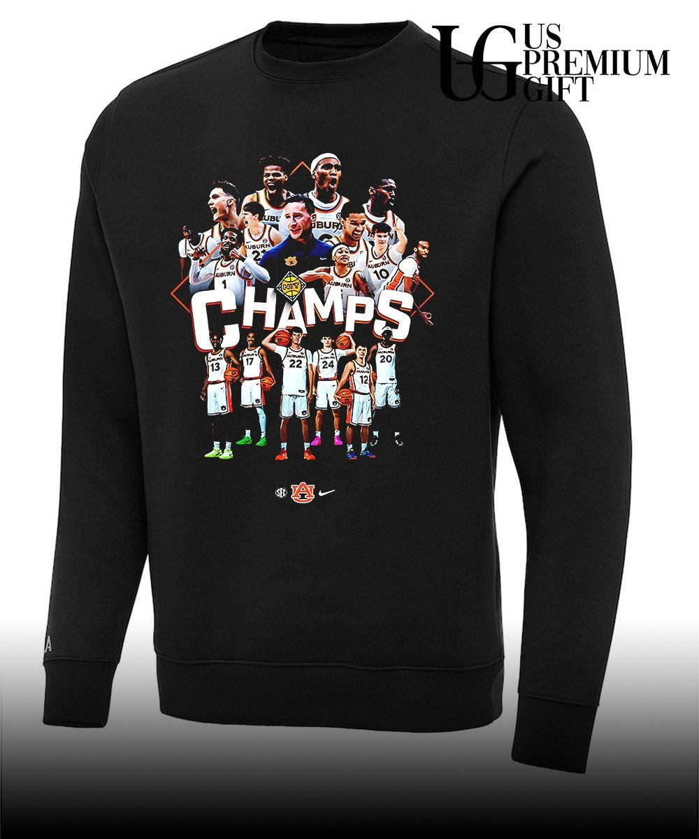 Auburn Tigers Men’s Basketball 2026 NIT Champions Team members poster shirt