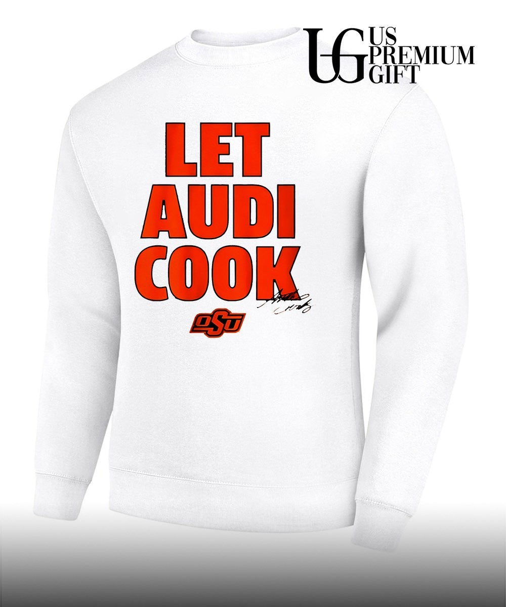Audi Crooks Oklahoma State Basketball Let Audi Cook OSU signature shirt