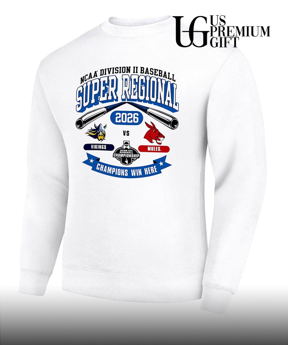 Augustana Vikings vs Central Missouri Mules NCAA Division II Super Regional Champions Win Here 2026 shirt
