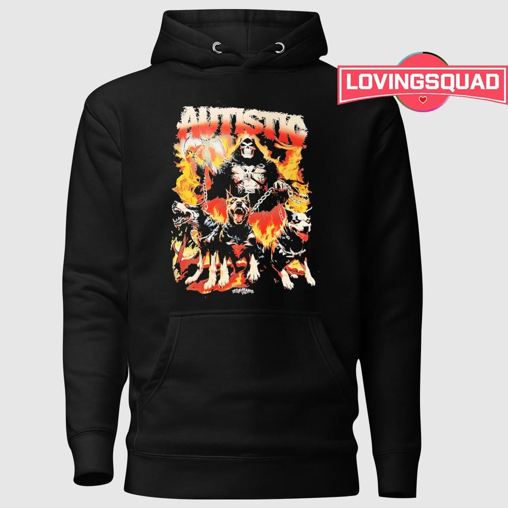 Autistic grim reaper and dogs shirt