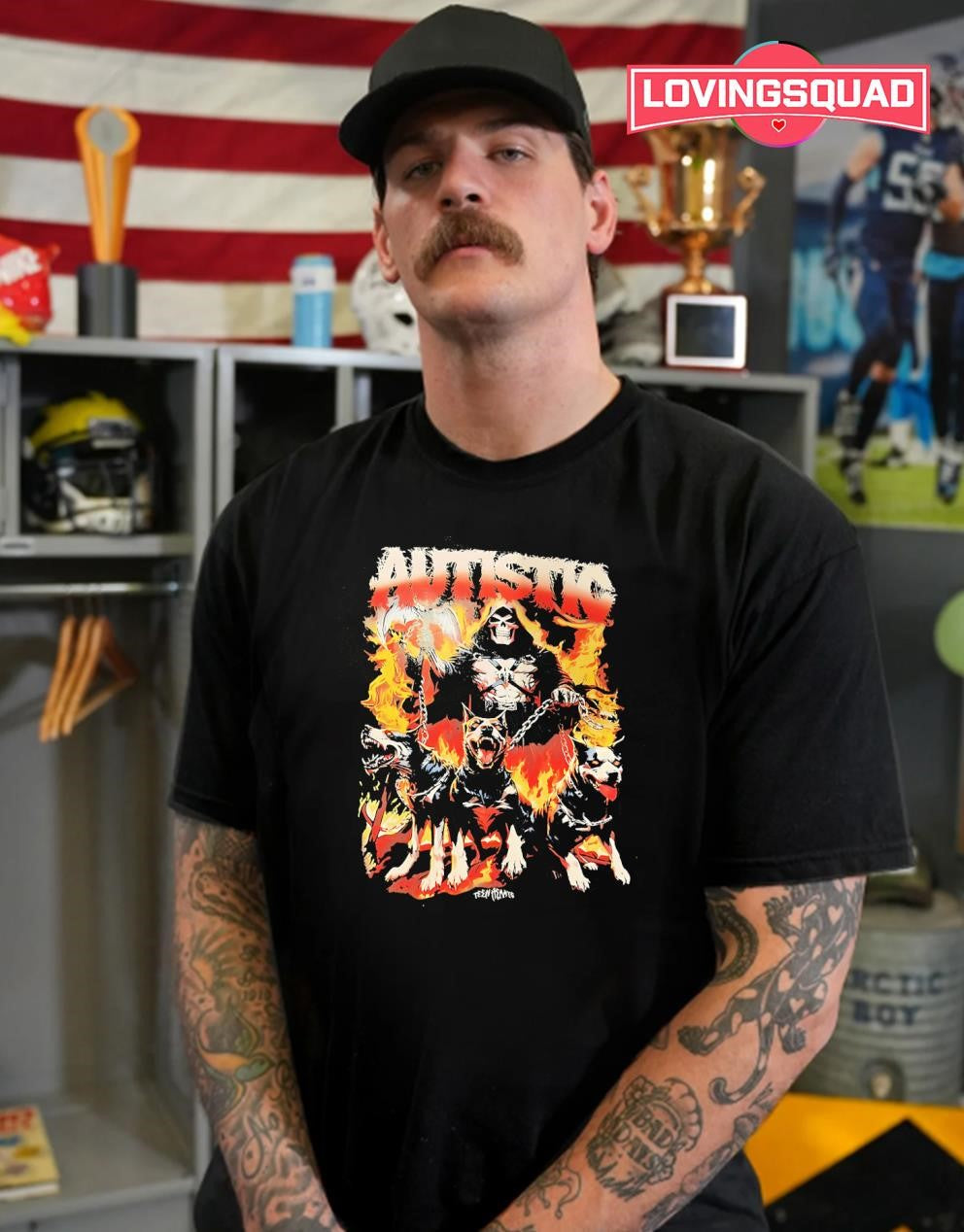Autistic grim reaper and dogs shirt