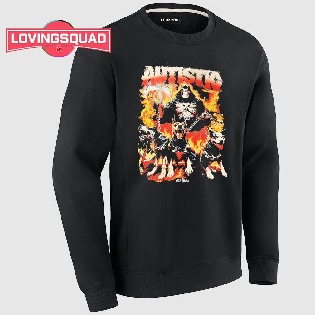 Autistic grim reaper and dogs shirt