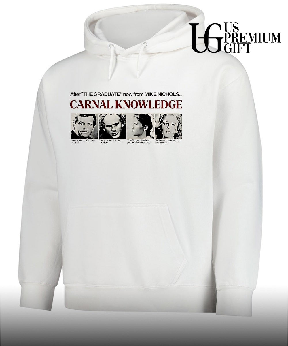 Aziz Ansari wearing Carnal Knowledge shirt