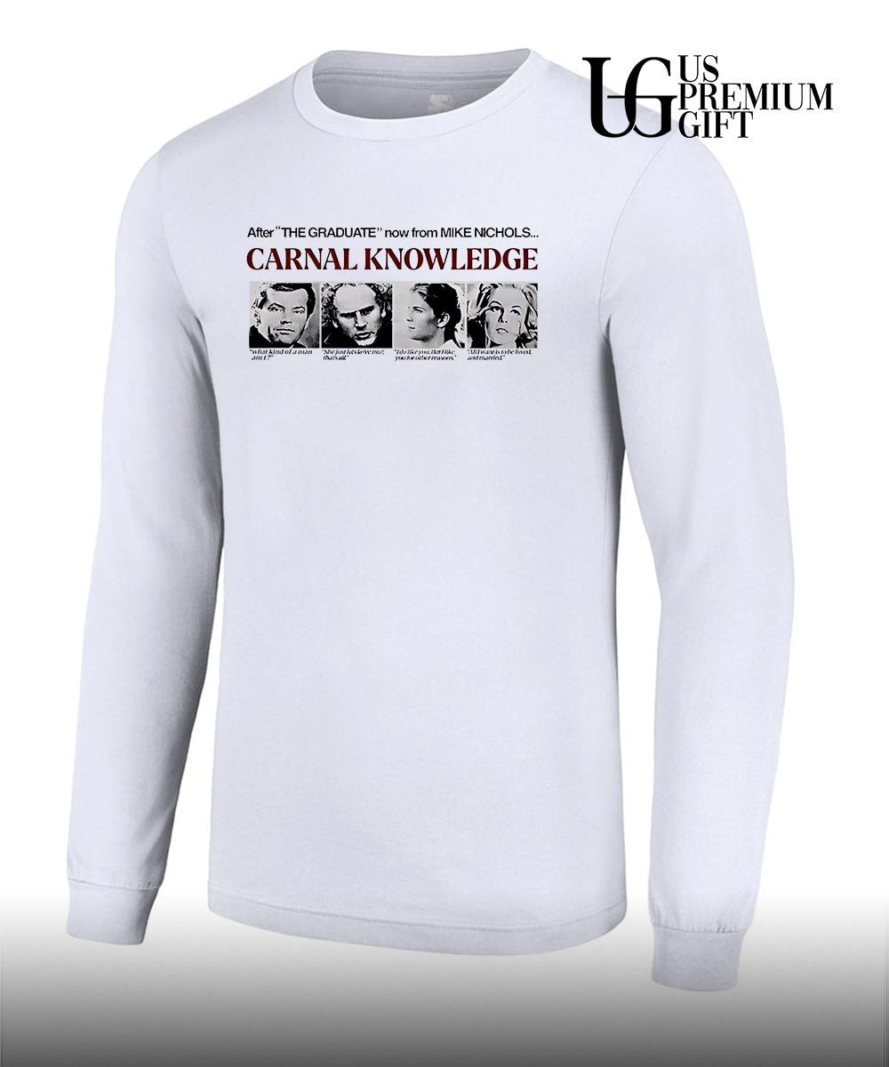 Aziz Ansari wearing Carnal Knowledge shirt